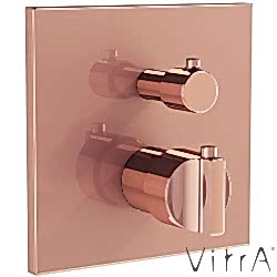 Vitra - Vitra Suit Termostatik Ankastre Duş Bataryası (V-Box Sıva Üstü Grubu), Soft Bakır